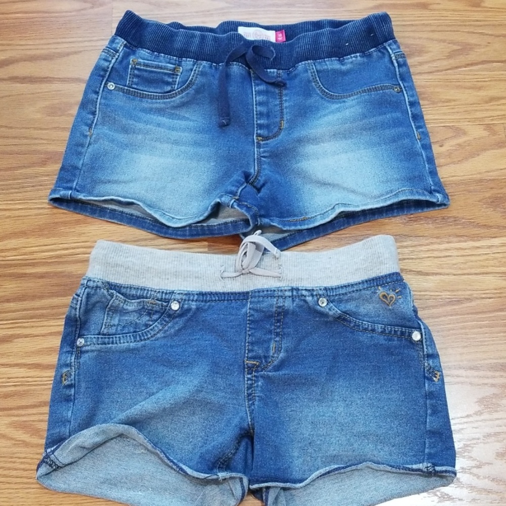 Justice Jean shorts girls size 10 bundle lot denim